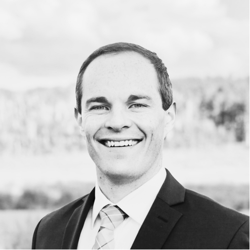 Chad Baucom from Gabb, BW headshot.